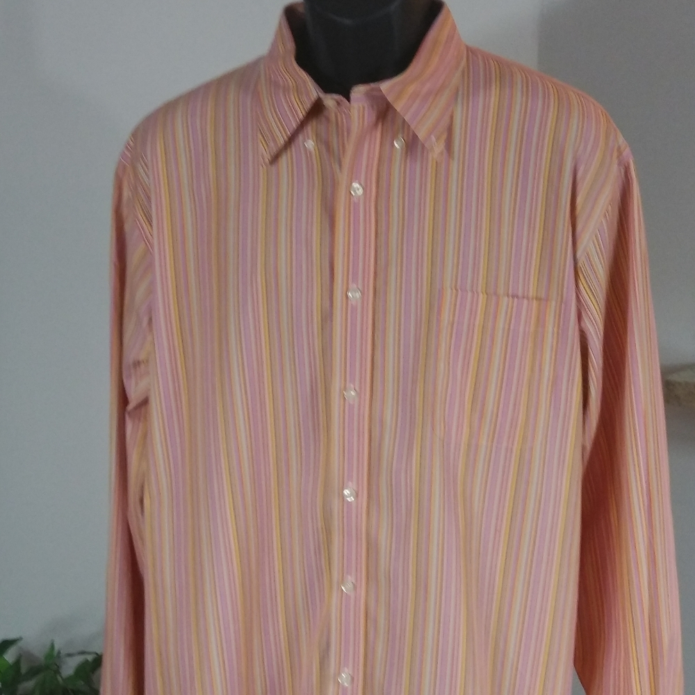 Lands End Mens Button Up XL
